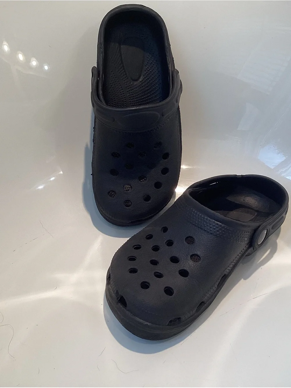 Kids Black Slip-On Comfort Clogs with Heel Strap